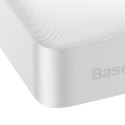 Bipow powerbank z szybkim ładowaniem 20000mAh kabel USB-A microUSB 0.25m biały BASEUS