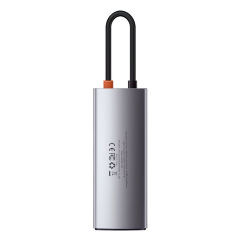 Multifunkcjonalny HUB USB 5w1 USB-C PD 100W HDMI szary BASEUS Multifunkcjonalny HUB USB 5w1 USB-C PD 100W HDMI szary BASEUS