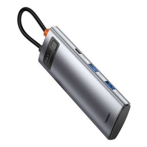 Multifunkcjonalny HUB USB 7w1 Typ C HDMI czytnik kart TF PD szary BASEUS Multifunkcjonalny HUB USB 7w1 Typ C HDMI czytnik kart TF PD szary BASEUS