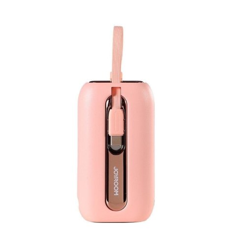 Powerbank 10000mAh Colorful Series 22.5W z kablami USB-C i Iphone Lightning różowy JOYROOM Powerbank 10000mAh Colorful Series 22.5W z kablami USB-C i Iphone Lightning różowy JOYROOM