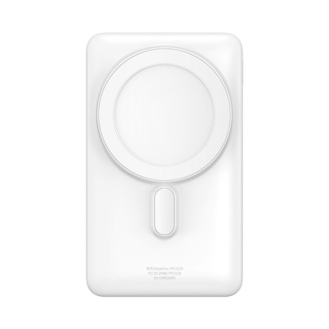 Powerbank z bezprzewodowym ładowaniem MagSafe 10000mAh 20W kabel USB-C 0.5m biały BASEUS Powerbank z bezprzewodowym ładowaniem MagSafe 10000mAh 20W kabel USB-C 0.5m biały BASEUS