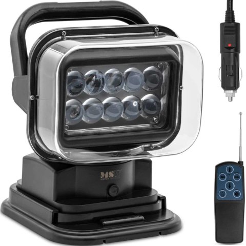 Reflektor lampa LED szperacz z magnetyczną podstawą i pilotem na samochód łódź 9-32 V 50 W MSW