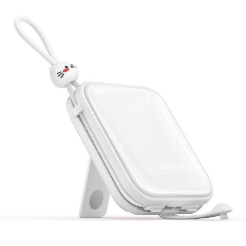 Powerbank z podstawką kabel USB-C i Iphone Lightning Cutie Series 10000mAh 22.5W biały JOYROOM Powerbank z podstawką kabel USB-C i Iphone Lightning Cutie Series 10000mAh 22.5W biały JOYROOM
