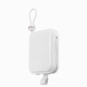 Powerbank z podstawką kabel USB-C i Iphone Lightning Cutie Series 10000mAh 22.5W biały JOYROOM