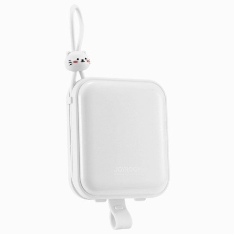Powerbank z podstawką kabel USB-C i Iphone Lightning Cutie Series 10000mAh 22.5W biały JOYROOM Powerbank z podstawką kabel USB-C i Iphone Lightning Cutie Series 10000mAh 22.5W biały JOYROOM