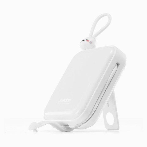 Powerbank z podstawką kabel USB-C i Iphone Lightning Cutie Series 10000mAh 22.5W biały JOYROOM Powerbank z podstawką kabel USB-C i Iphone Lightning Cutie Series 10000mAh 22.5W biały JOYROOM