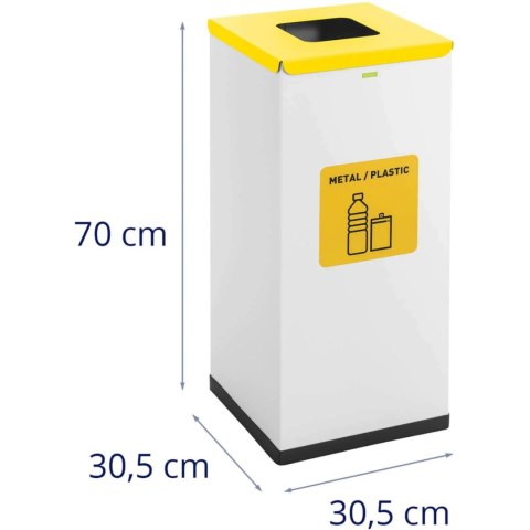 Kosz pojemnik do segregacji sortowania śmieci odpadów 60 l - metal plastik Ulsonix Kosz pojemnik do segregacji sortowania śmieci odpadów 60 l - metal plastik Ulsonix