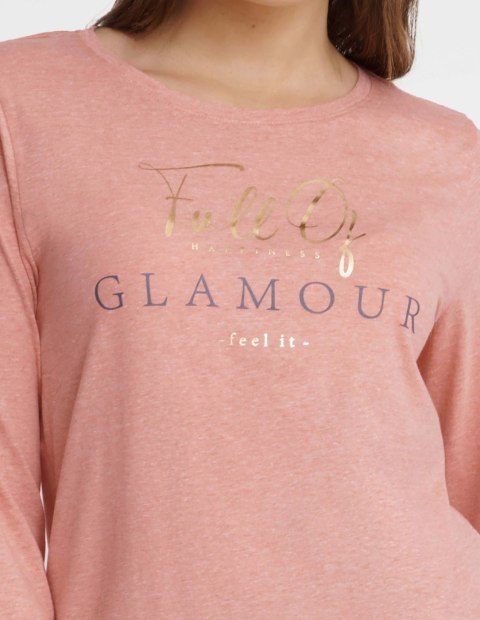 Piżama Glam 40936-39X Różowo-Szary Różowo-Szary XXL Piżama Glam 40936-39X Różowo-Szary Różowo-Szary XXL