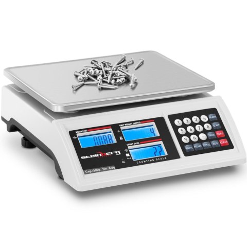 Waga sklepowa handlowa licząca LCD RS232 30000 g / 0.5 g Steinberg Systems Waga sklepowa handlowa licząca LCD RS232 30000 g / 0.5 g Steinberg Systems