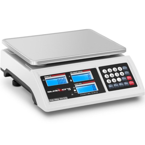 Waga sklepowa handlowa licząca LCD RS232 30000 g / 0.5 g Steinberg Systems Waga sklepowa handlowa licząca LCD RS232 30000 g / 0.5 g Steinberg Systems