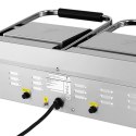 Grill kontaktowy elektryczny gładki podwójny 48 x 23 cm 3600 W Royal Catering