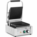 Grill kontaktowy elektryczny ryflowany 23 x 22 cm 1800 W Royal Catering