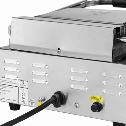 Grill kontaktowy elektryczny ryflowany 23 x 22 cm 1800 W Royal Catering Grill kontaktowy elektryczny ryflowany 23 x 22 cm 1800 W Royal Catering