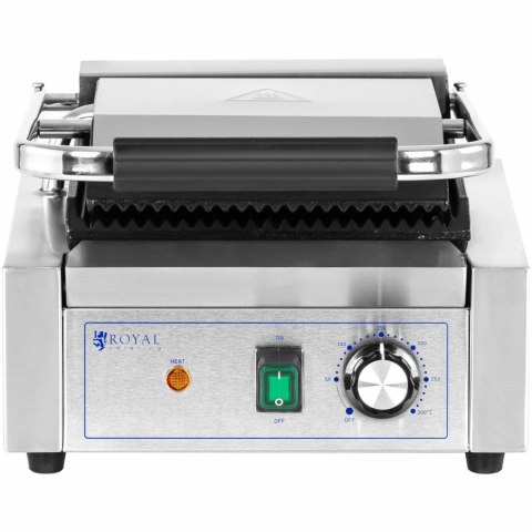 Grill kontaktowy elektryczny ryflowany 23 x 22 cm 1800 W Royal Catering Grill kontaktowy elektryczny ryflowany 23 x 22 cm 1800 W Royal Catering