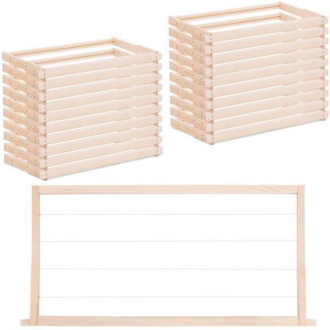 Ramka do ula Langstroth pasieczna sosnowa odrutowana 232 mm - 20 sztuk WIESENFIELD Ramka do ula Langstroth pasieczna sosnowa odrutowana 232 mm - 20 sztuk WIESENFIELD