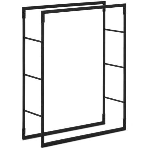 Stojak na drewno kominkowe metalowy prostokątny LOFT do 40 kg 80 x 25 x 100 cm Hillvert Stojak na drewno kominkowe metalowy prostokątny LOFT do 40 kg 80 x 25 x 100 cm Hillvert
