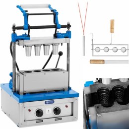Waflownica maszyna do wypieku wafli rożków na lody 100-120 wafli / godz. 55 x 70 mm Royal Catering
