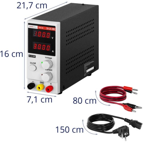 Zasilacz laboratoryjny serwisowy regulowany 0-100 V 0-3 A 300 W Stamos Germany Zasilacz laboratoryjny serwisowy regulowany 0-100 V 0-3 A 300 W Stamos Germany