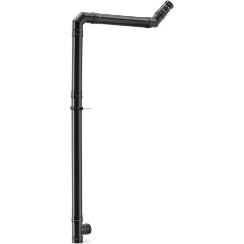 Zestaw rur kominowych do pieca na pellet ze stali węglowej śr. 80 mm MSW Zestaw rur kominowych do pieca na pellet ze stali węglowej śr. 80 mm MSW