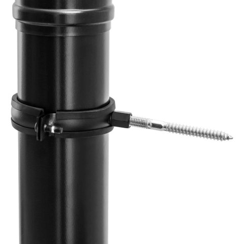 Zestaw rur kominowych do pieca na pellet ze stali węglowej śr. 80 mm MSW Zestaw rur kominowych do pieca na pellet ze stali węglowej śr. 80 mm MSW
