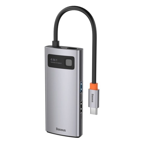 4w1 wielofunkcyjny HUB Metal Gleam USB-C do USB-C Power Delivery HDMI USB 3.2 USB 2.0 BASEUS 4w1 wielofunkcyjny HUB Metal Gleam USB-C do USB-C Power Delivery HDMI USB 3.2 USB 2.0 BASEUS