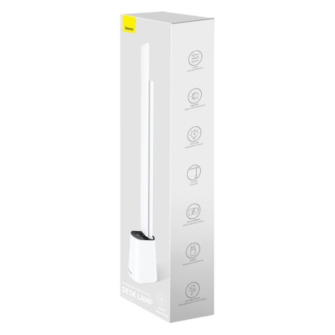 Biurkowa nocna lampka LED Smart Eye bezprzewodowa 2200mAh - biały BASEUS Biurkowa nocna lampka LED Smart Eye bezprzewodowa 2200mAh - biały BASEUS