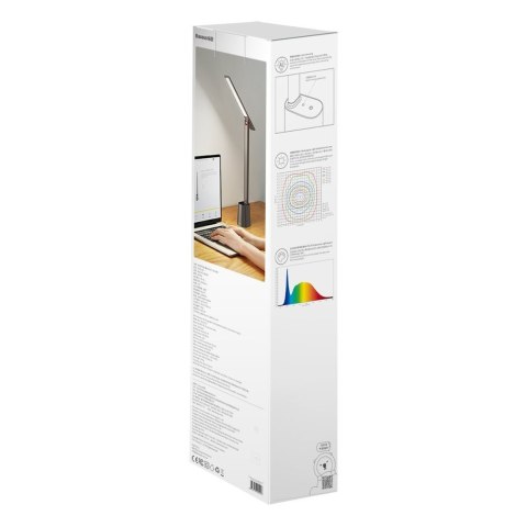 Biurkowa nocna lampka LED Smart Eye bezprzewodowa 2200mAh - szary BASEUS Biurkowa nocna lampka LED Smart Eye bezprzewodowa 2200mAh - szary BASEUS
