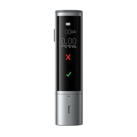 Elektroniczny alkomat cyfrowy Pro Series bezprzewodowy 470mAh - szary BASEUS Elektroniczny alkomat cyfrowy Pro Series bezprzewodowy 470mAh - szary BASEUS