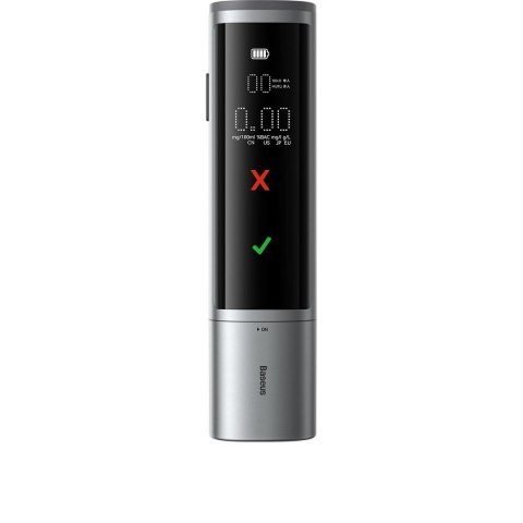 Elektroniczny alkomat cyfrowy Pro Series bezprzewodowy 470mAh - szary BASEUS Elektroniczny alkomat cyfrowy Pro Series bezprzewodowy 470mAh - szary BASEUS
