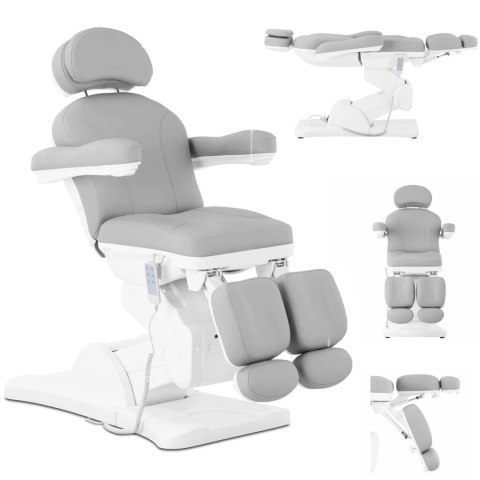 Fotel kosmetyczny podologiczny do tatuażu pedicure spa ERCOLANO - szary Physa Fotel kosmetyczny podologiczny do tatuażu pedicure spa ERCOLANO - szary Physa