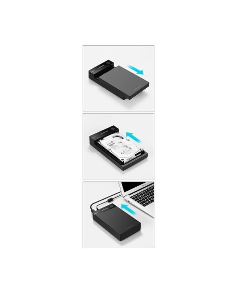 Kieszeń obudowa na dysk HDD SATA 3.5'' USB 3.0 - czarny UGREEN Kieszeń obudowa na dysk HDD SATA 3.5'' USB 3.0 - czarny UGREEN