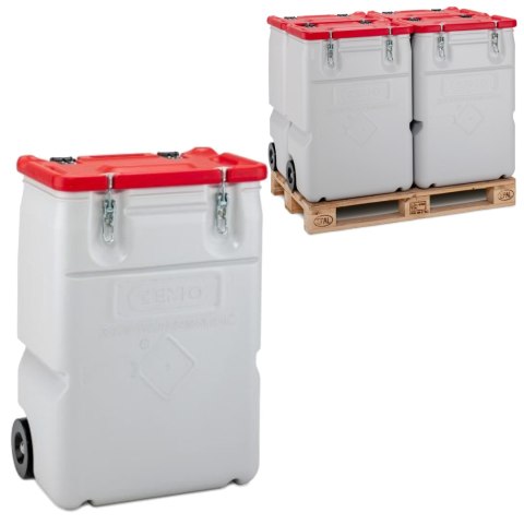 Pojemnik na odpady niebezpieczne MOBIL BOX 170L - czerwony GSG24 Pojemnik na odpady niebezpieczne MOBIL BOX 170L - czerwony GSG24