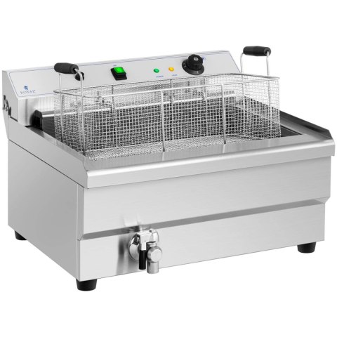 Smażalnik do pączków ryb frytek z ociekaczem 9000 W 30 l 400 V Royal Catering Smażalnik do pączków ryb frytek z ociekaczem 9000 W 30 l 400 V Royal Catering