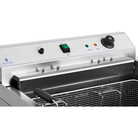 Smażalnik do pączków ryb frytek z ociekaczem 9000 W 30 l 400 V Royal Catering Smażalnik do pączków ryb frytek z ociekaczem 9000 W 30 l 400 V Royal Catering