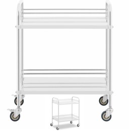 Wózek laboratoryjny zabiegowy kosmetyczny ze stali 2 półki 73 x 44 x 86 cm 20 kg Steinberg Systems