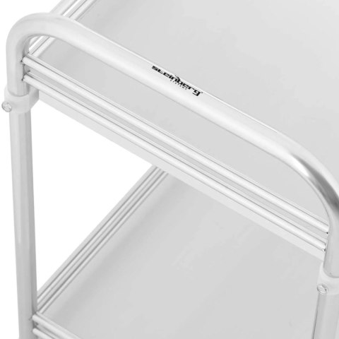 Wózek laboratoryjny zabiegowy kosmetyczny ze stali 2 półki 73 x 44 x 86 cm 20 kg Steinberg Systems Wózek laboratoryjny zabiegowy kosmetyczny ze stali 2 półki 73 x 44 x 86 cm 20 kg Steinberg Systems