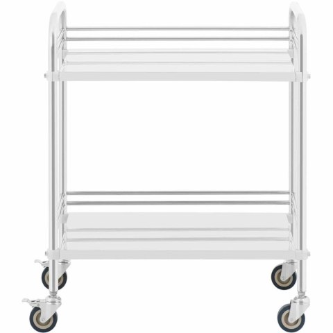 Wózek laboratoryjny zabiegowy kosmetyczny ze stali 2 półki 73 x 44 x 86 cm 20 kg Steinberg Systems Wózek laboratoryjny zabiegowy kosmetyczny ze stali 2 półki 73 x 44 x 86 cm 20 kg Steinberg Systems