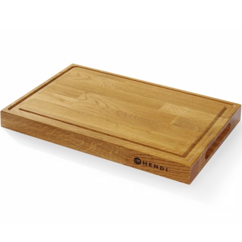 Deska do serwowania podawania potraw DĘBOWA 42x28cm grubość 4cm Hendi Deska do serwowania podawania potraw DĘBOWA 42x28cm grubość 4cm Hendi