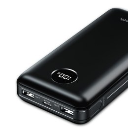 Lekki powerbank 20000mAh PD 45W 2x USB 1x USB-C - czarny CHOETECH