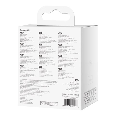 Simple Mini3 ładowarka magnetyczna indukcyjna MagSafe Qi 15W - niebieska BASEUS Simple Mini3 ładowarka magnetyczna indukcyjna MagSafe Qi 15W - niebieska BASEUS