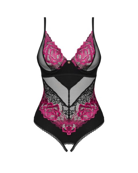 Body Rosenty otwarte Czarno-Różowy XS/S Body Rosenty otwarte Czarno-Różowy XS/S