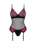 Gorset Rosenty + stroingi GRATIS! Czarno-Różowy XL/XXL