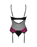 Gorset Rosenty + stroingi GRATIS! Czarno-Różowy XL/XXL