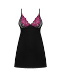 Koszulka Rosenty + stringi GRATIS! Czarno-Różowy M/L