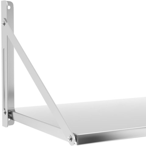 Półka ścienna gastronomiczna składana ze stali nierdzewnej do 40 kg 60 x 45 cm Royal Catering Półka ścienna gastronomiczna składana ze stali nierdzewnej do 40 kg 60 x 45 cm Royal Catering