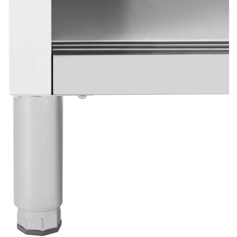 Stół gastronomiczny z szafką z drzwiami suwanymi STAL 100 x 50 cm do 330 kg Royal Catering Stół gastronomiczny z szafką z drzwiami suwanymi STAL 100 x 50 cm do 330 kg Royal Catering