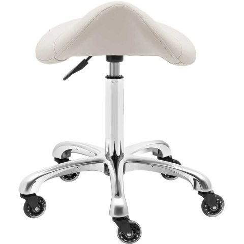 Taboret stołek hoker kosmetyczny siodłowy na kółkach York do 150 kg beżowy Physa Taboret stołek hoker kosmetyczny siodłowy na kółkach York do 150 kg beżowy Physa