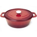 Garnek żeliwny emaliowany 3.4 l czerwony - Hendi 626832 Hendi