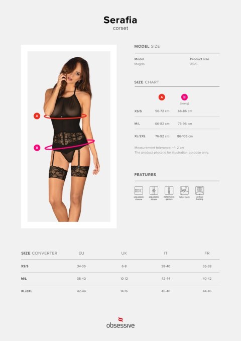 Gorset Serafia Czarny M/L Gorset Serafia Czarny M/L