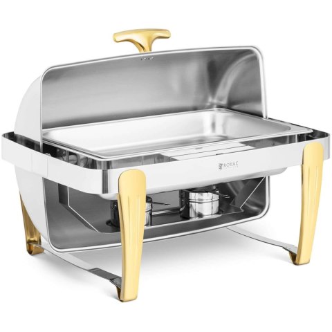Podgrzewacz do potraw stołowy na pastę z pokrywą rolltop GN 1/1 9 l Royal Catering Podgrzewacz do potraw stołowy na pastę z pokrywą rolltop GN 1/1 9 l Royal Catering